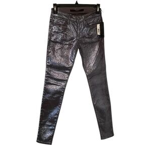 JOE’S | Women’s Gray Silver Glitter The Skinny Jeans Size 24